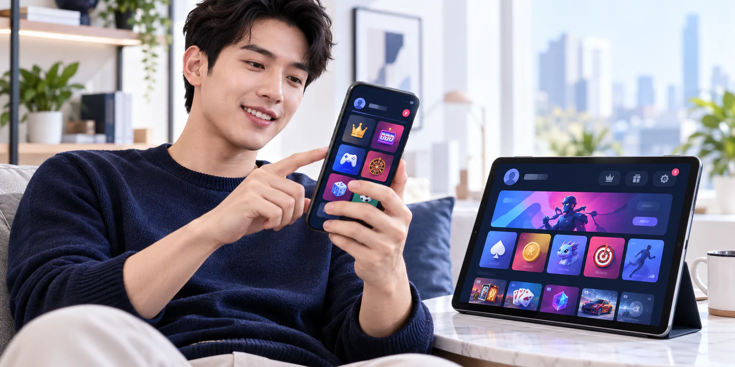 32WIN dùng trên điện thoại theo game nổi bật và dịch vụ thành viên